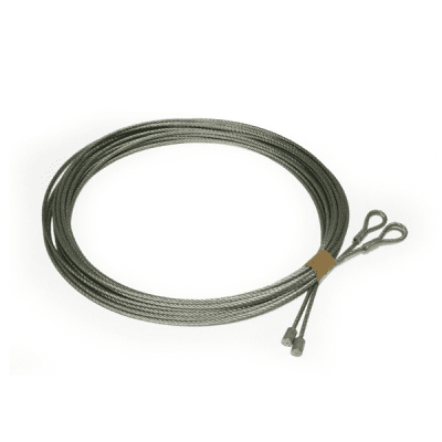 Staalkabel 3 mm incl. eindklemmen (p/m) Staalkabel 3 mm incl. eindklemmen (p/m)