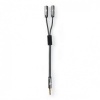 3.5mm jack adapterkabel splitst het audiosignaal 3.5mm jack adapterkabel splitst het audiosignaal