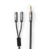 3.5mm jack adapterkabel splitst het audiosignaal 3.5mm jack adapterkabel splitst het audiosignaal