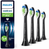 Philips Tandenborstelset Optimal White opzetborstels, 4 stuks, zwart HX6064/88