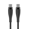 USB-C - USB-C kabel 1m zwart omvlochten 100W