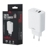 USB + USB-C snellader 20W wit