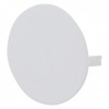 Blindplaat rond met klemmen wit 95mm