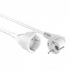 Verlengsnoer RA 3 x 1,5mm wit 3mtr.