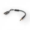 3.5mm jack adapterkabel splitst het audiosignaal 3.5mm jack adapterkabel splitst het audiosignaal