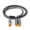 Subwoofer-Kabel RCA Male 2x RCA Male 3.0mtr