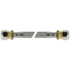 RVS flex. aansluitleiding 35cm 12mm. x 10mm. knel RVS flex. aansluitleiding 35cm 12mm. x 10mm. knel