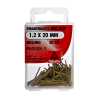 Deltafix draadnagel verlorenkop messing 1,2 x 20mm. 30gr.