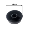 Universeel Knop Van oven, fornuis, kookplaat zwart