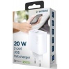 USB + USB-C snellader 20W wit USB + USB-C snellader 20W wit