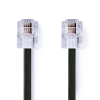 Telefoonkabel RJ11 2,0mtr Zwart