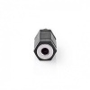 Nedis Stereo-Audioadapter | 2.5 mm Male | 3.5 mm Female | Vernikkeld | Recht | ABS | Zwart | 10 Stu