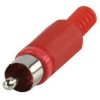 RCA Stekker male pvc rood RCA Stekker male pvc rood