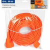 Verlengsnoer PVC oranje 2x1,5qmm 20m