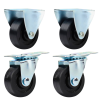 Zwenkwielset 40 mm 4 delig (2x Zwenk, 2x Bok) Zwenkwielset 40 mm 4 delig (2x Zwenk, 2x Bok)