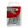 Deltafix draadnagel platkop verzinkt 2,4 x 50mm. 125gr Deltafix draadnagel platkop verzinkt 2,4 x 50mm. 125gr
