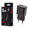 USB-A oplader 2,1A zwart