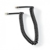 Telecomkabel RJ10 (4P4C) 2.00 m krul zwart