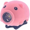 Fietstoeter Varken met LED lamp USB roze Fietstoeter Varken met LED lamp USB roze