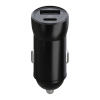 USB autolader USB-C en USB-A 12V 20W QC zwart USB autolader USB-C en USB-A 12V 20W QC zwart
