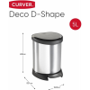 Curver Decobin pedaalemmer 5L zilver