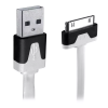  Apple 30-pins datakabel plat 1 meter wit 