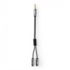 3.5mm jack adapterkabel splitst het audiosignaal 3.5mm jack adapterkabel splitst het audiosignaal