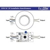 LED Vloerdimmer wit universeel 230V 0-50W LED Vloerdimmer wit universeel 230V 0-50W