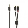 3.5 mm Male 2x RCA Female Verguld 3.5 mm Male 2x RCA Female Verguld