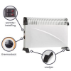 Convectorkachel 2000W wit met thermostaat Convectorkachel 2000W wit met thermostaat