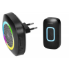 Virone Pela Draadloze Deurbel Set Plug-in & RGB Lichtring Virone Pela Draadloze Deurbel Set Plug-in & RGB Lichtring
