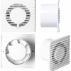Badkamer - Toilet ventilator wit 100mm Badkamer - Toilet ventilator wit 100mm
