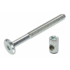 Verbindingsbout met moer verzinkt m6 x 80 mm 4 sets Verbindingsbout met moer verzinkt m6 x 80 mm 4 sets