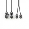 Audiokabel 2x XLR Female 2x RCA Male 3m Audiokabel 2x XLR Female 2x RCA Male 3m