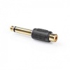 6.35 mm Male RCA Female Verguld