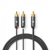 Subwoofer-Kabel RCA Male 2x RCA Male 3.0mtr