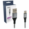 Data laadkabel USB A USB C grijs 2m