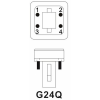 PL-C 4P 13W/840 G24Q 