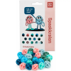 Spaakkralen bolletjes 6 kleuren 30st