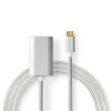 USB-C naar Hdmi female met PD 2,0 meter
