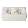 TCD monteerbaar 2V + RA wit zonder snoer