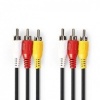 3x Tulp/RCA kabel 2 mtr.