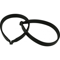 Broekklemmen PVC zwart