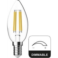 LED kaars E14 4,8-40W 2700K filament helder dimbaar
