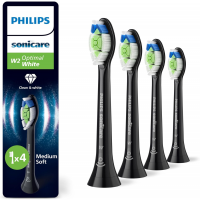 Philips Tandenborstelset Optimal White opzetborstels, 4 stuks, zwart HX6064/88