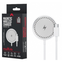 Draadloze Magsafe lader mini zilver/wit 15W