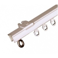 Gordijnrail compleet wit 150cm