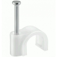 Spijkerclip wit 4mm