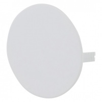 Blindplaat rond met klemmen wit 95mm