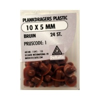 Deltafix plankdragers plastic buin 10mm. x 5mm. 24st.